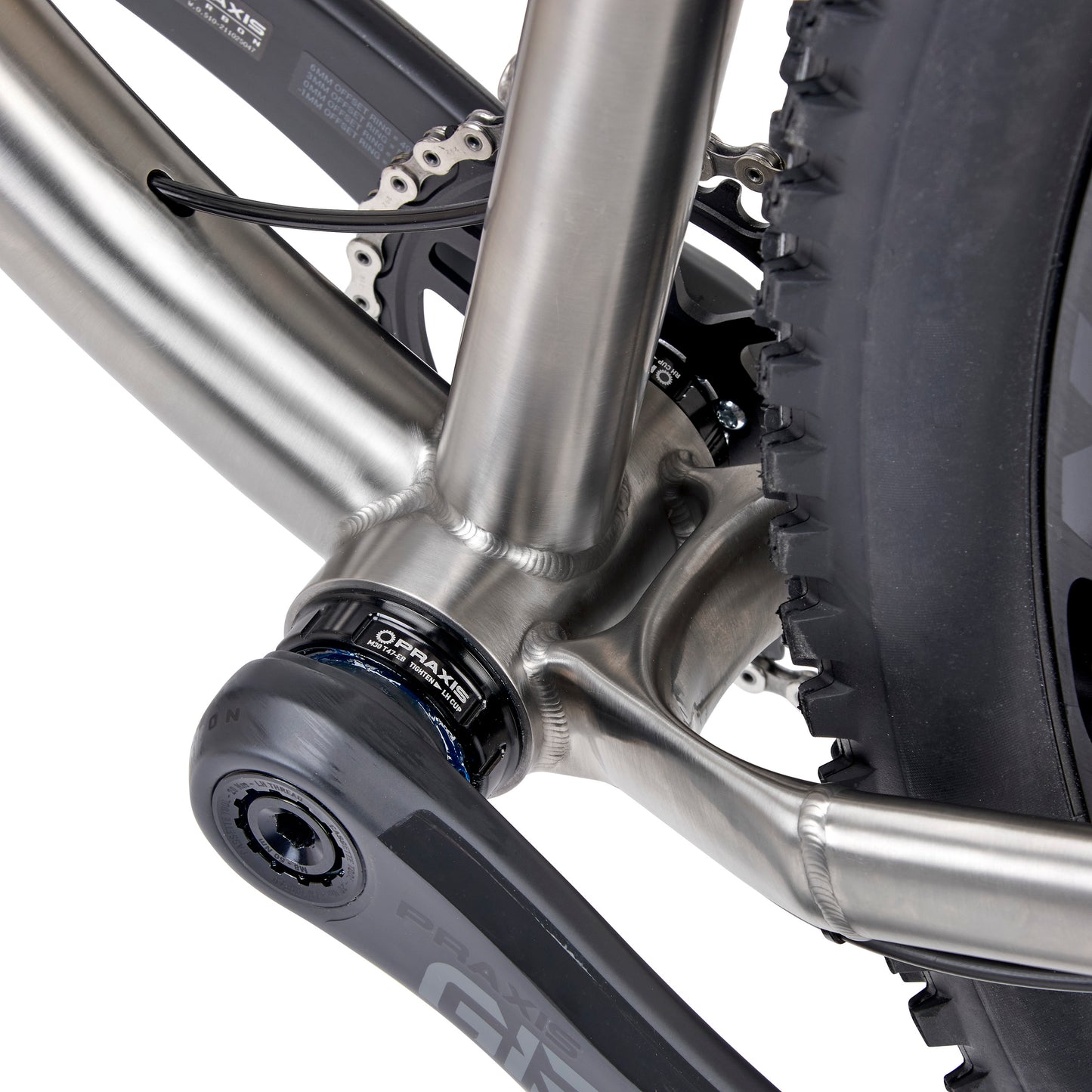 3D printed lower yoke beautifully welded to T47 BB