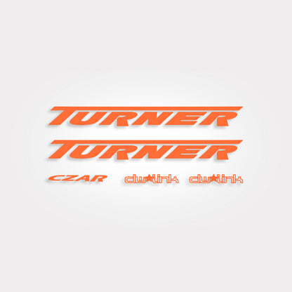 Orange Burst Czar Vinyl Decal Kit from Turner Bikes