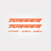 Orange Burst Czar Vinyl Decal Kit from Turner Bikes