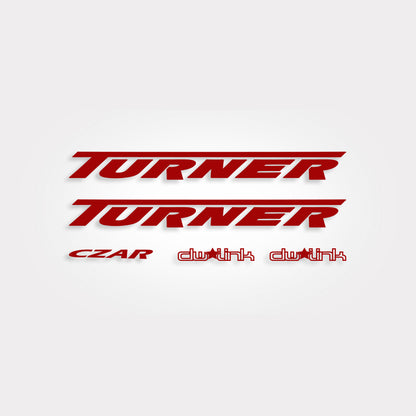 Cinder Red Czar Vinyl Decal Kit from Turner Bikes