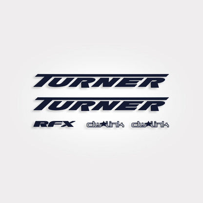Black RFX Vinyl Decal Kit from Turner Bikes